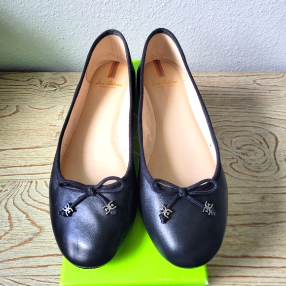 Sam Edelman Shoes - Sam Edelman Black Leather Ballet Flats Felicia Luxe Sz 8.5